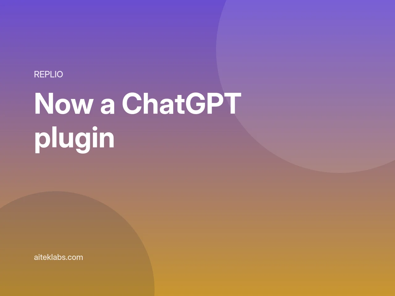 Replio plugin approved by ChatGPT